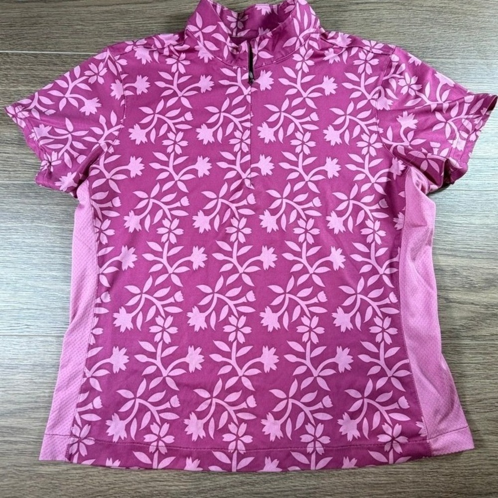 Adidas Women's ClimaCool Mock Neck Quarter Zip Top Golf Tennis Pickleball Size M